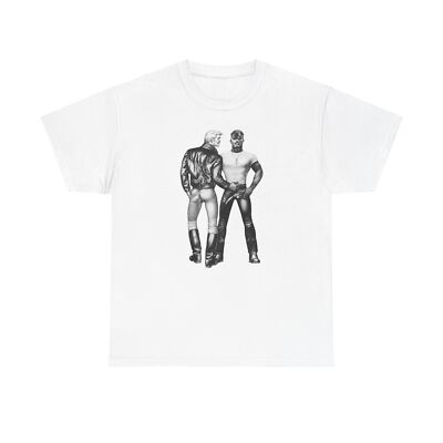 Vintage Print Kake Tom of Finland Gay Tee, LGBTQ Pride Retro T-Shirt Leather