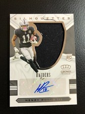 🔥 2020 HENRY RUGGS III CHRONICLES CROWN ROYALE AUTO JERSEY SILHOUETTES /99