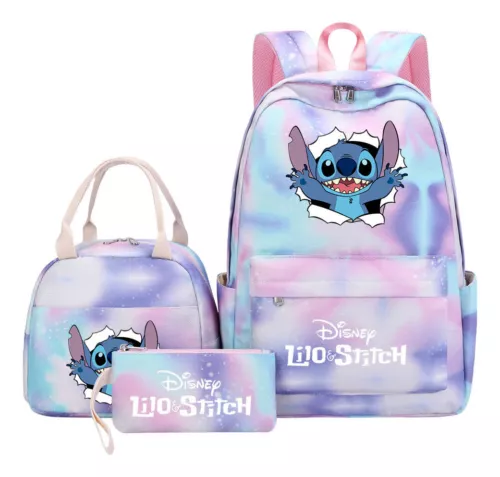 Lilo and Stitch Teenage Student Girls School Bag Three Piece Backpack Set - Picture 53 of 53