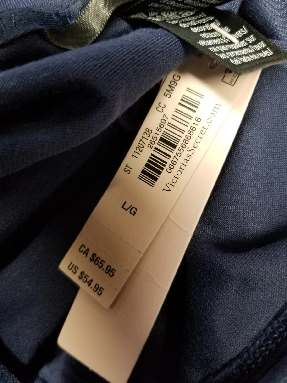 UNDERCOVER Felpa con cappuccio pullover in velluto a costine Victoria's Secret 11207138 taglia Lg blu