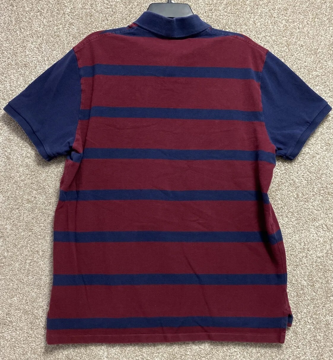 FILA Polo Ralph Lauren da uomo XL a righe mazza da canottaggio patch pony maniche corte