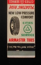 1950s Cities Service Airmaster Tires Blue Roof Cabins Hiway 12 Eau Claire WI MB