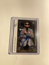 WWE SANTOS ESCOBAR Signed Card Raw Smackdown