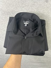 Van Heusen Men's /Regular-Fit /Dress Shirt /Black /15-15.5 / 34/35 Medium