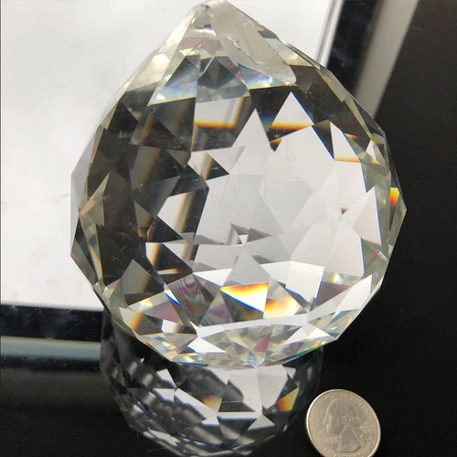 100MM CRYSTAL Prism Ball Chandelier Hanging Pendant Window Decor SUNCATCHER Y3 - Picture 3 of 5