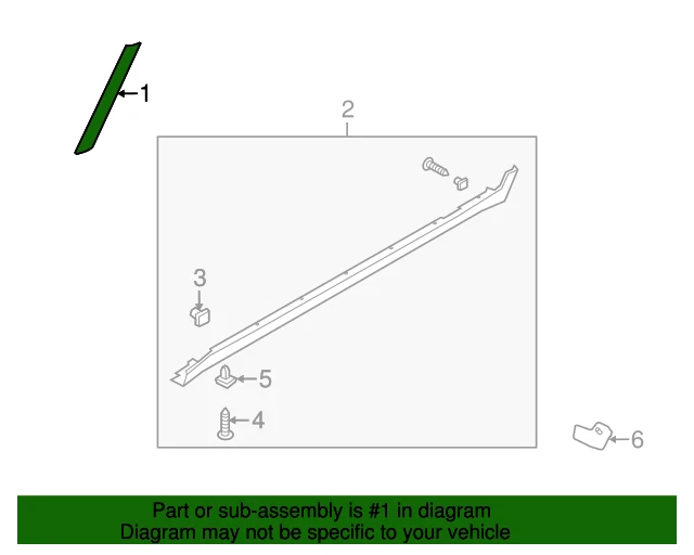 Moldura de acabamento de pilar de para-brisa GENUÍNA FR-LEFT 86170-2K500 para 2010-13 KIA SOUL - Imagem 3 de 4