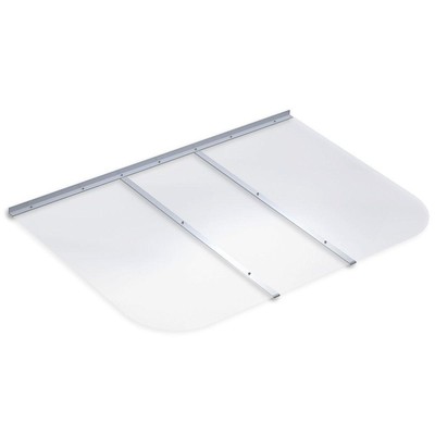 53 X 37 In Rectangular Clear Plastic Basement Egress Window Well Cover Covering 637128337871 Ebay