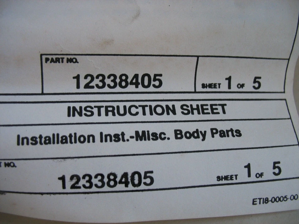 Nuevo Top Convertible Bikini NOS GM Chevy Geo Tracker 12338405 Foto 3 de 3