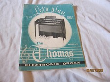 Music Book, Let's Play the Thomas Electornic Organ Book 1957
