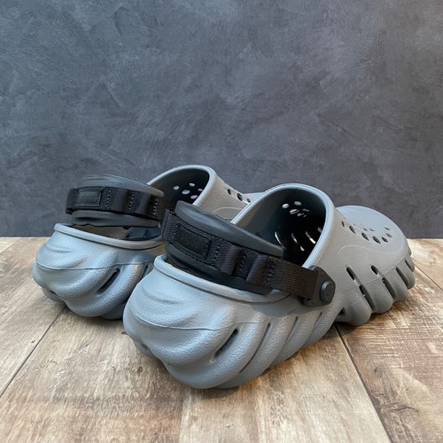 *New* Crocs Echo Clog Slate Grey/Black Select-a-Size - Picture 13 of 17