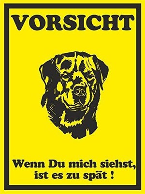 Hinweisschild ''Vorsich, wenn du mich siehst ist es zu spät!''I 20x30cm I hin_127