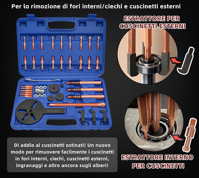 Estrattore Per Cuscinetti - 3 Ganci, Universale Per Interno/Esterno, Profondità Regolabile - Foto 6