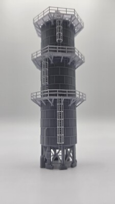 N Scale Grain Tower Dryer 1:160 (Grain Elevator Add-On or Standalone Model)
