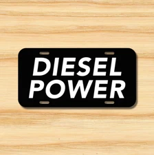 Diesel Power License Plate Vehicle Auto Tag F250 F350  Ram Truck FREE SHIP!
