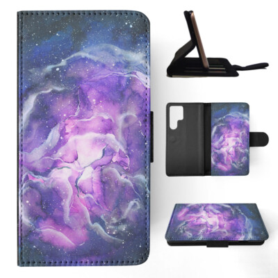 FLIP CASE FOR SAMSUNG GALAXY|WATERCOLOR SPACE ART 17