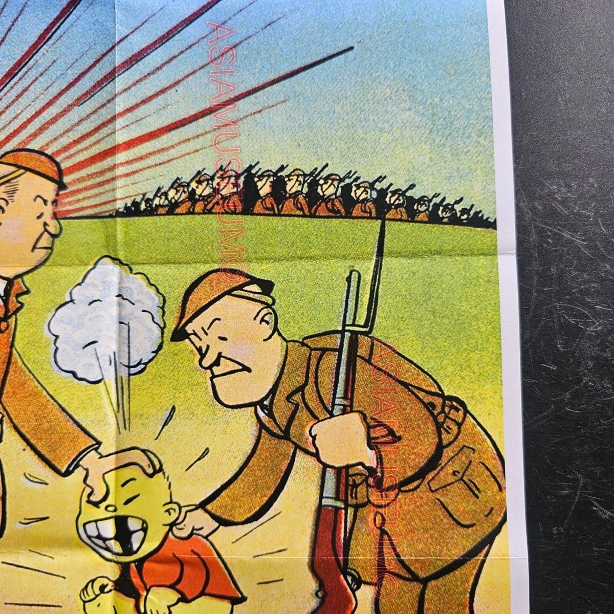 1942 WW2 US AMERICA JAPANESE JAPAN ART SATIRICAL COMIC PROPAGANDA