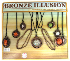 Vintage The Bronze Illusion Vending Display Board Necklace Bracelets O