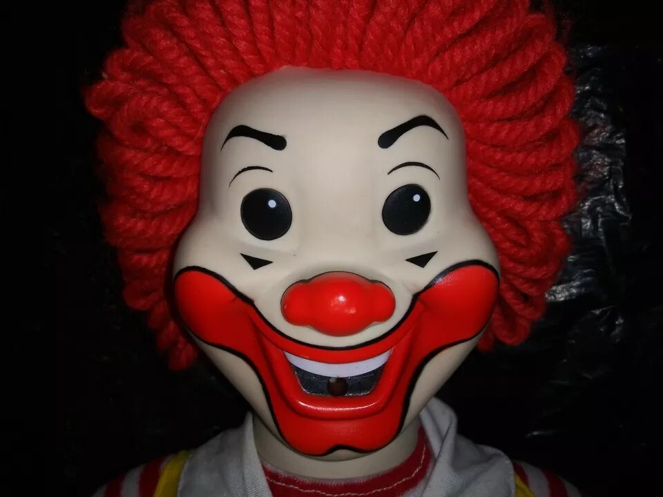 McDonald's Vintage 1970s Ronald McDonald Clown VTG 70s Plush Stuffed Toy Doll eBay