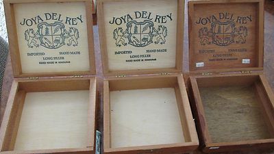 Joya del Rey cigar box collectible lot of three (3)