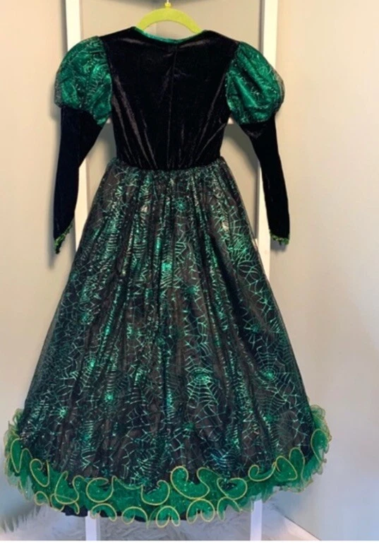 万圣节空心前夜儿童女巫服装 L 码 (6X) — 第 2/4 张图片