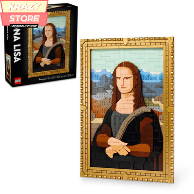 LEGO Art Mona Lisa Painting, Leonardo Da Vinci Artwork for Build and Display, Ho