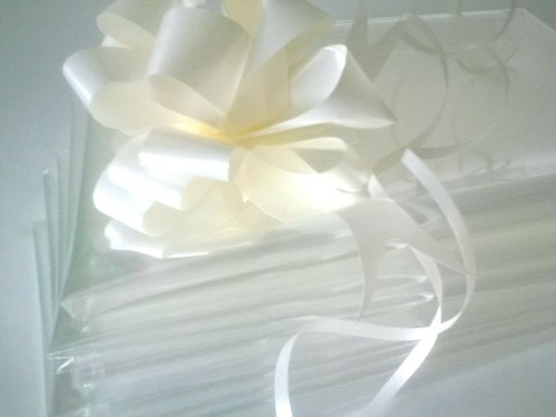 💜BABY Cellophane Hamper Bag & Bows Baby Pram Wrapping Birthday Christmas Gifts - Picture 51 of 98