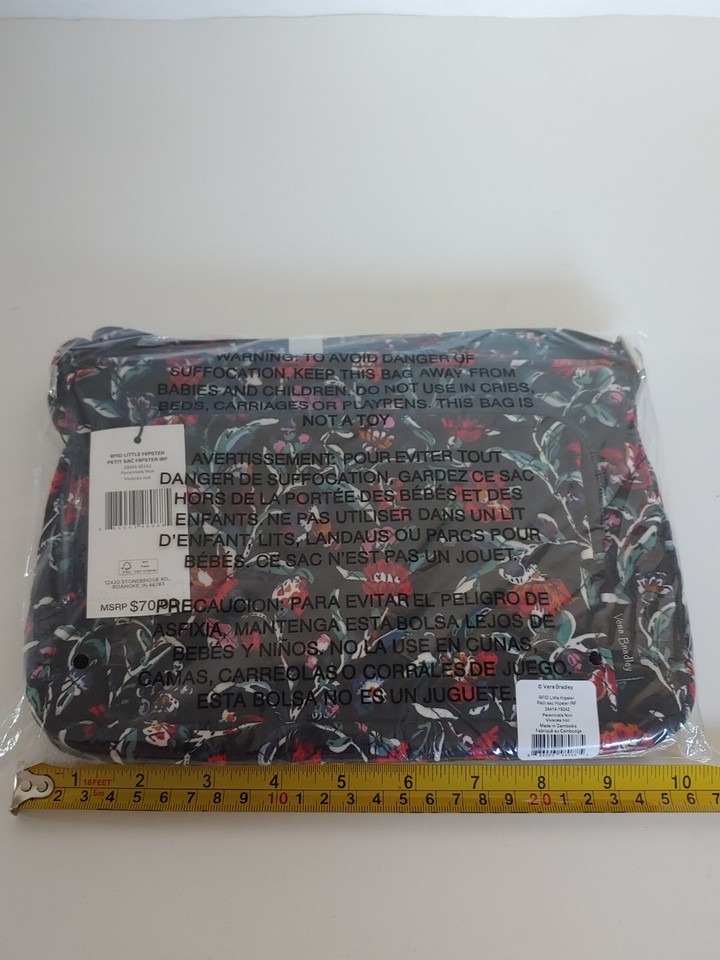 NWT Vera Bradley RFID Little Hipster Crossbody Purse Bag Perennials