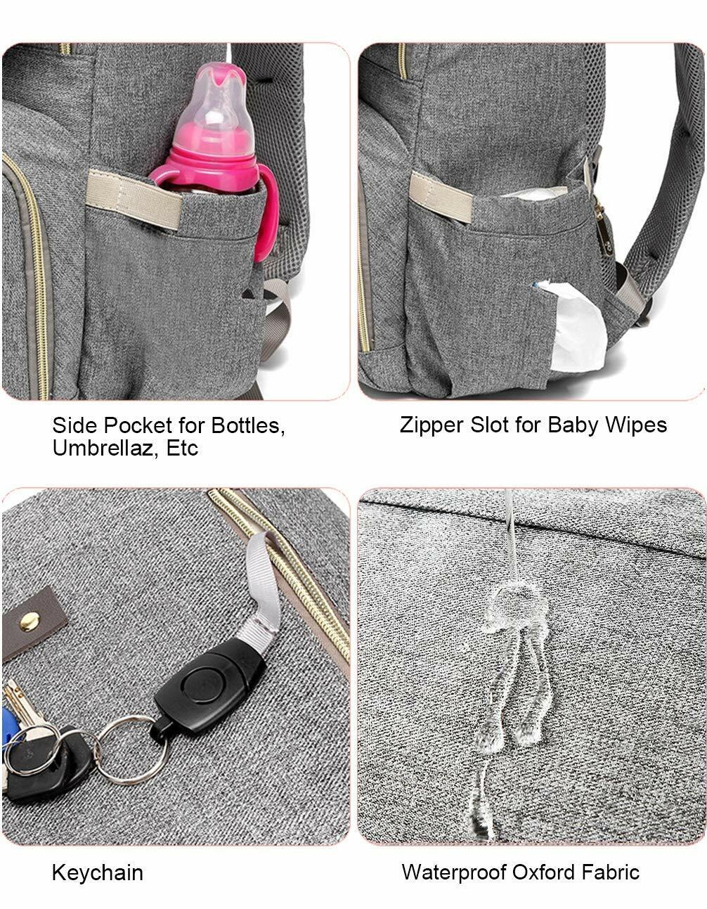 2022 NEW Luxury Baby Diaper Bag Nappy Backpack Waterproof Mummy