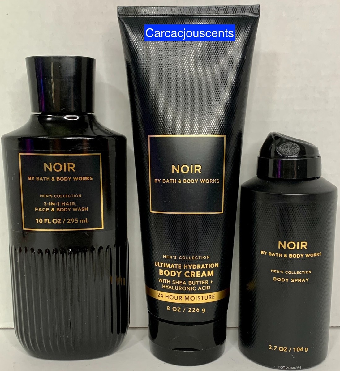 Bath & Body Works NOIR for Men Body Wash, Cream, Spray Gift Set | eBay