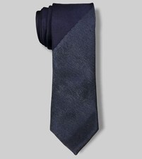  57 Kenneth Cole Reaction Mens Blue Stripe Slim Formal Silk Neck Tie 57 X 3