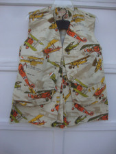 Vintage Culottes Shorts Vest WWI Airplanes Fokker Spirit St.Louis Sopwith Camel