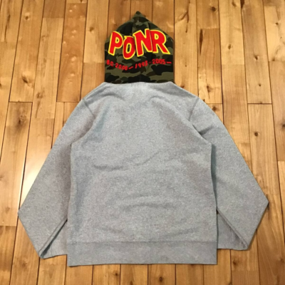 トップス Bape Ponr shark full zip hoodie Buy BAPE Color Camo PONR Shark Full Zip Hoodie 'Red' - 0039