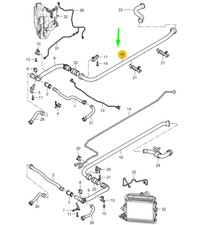 PORSCHE 911 997 GT3 Cooling System Feed Water Pipe 99710665104 NEW GENUINE