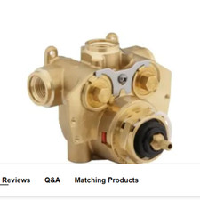 Kohler K-2972-KS-NA 1 MasterShower 1/2 Inch Thermostatic Rough In Valve with 10