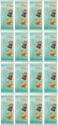 16 PERGALE Milk Chocolate Bars Grilyazh Caramel Flavor European Sweets 85g 3oz