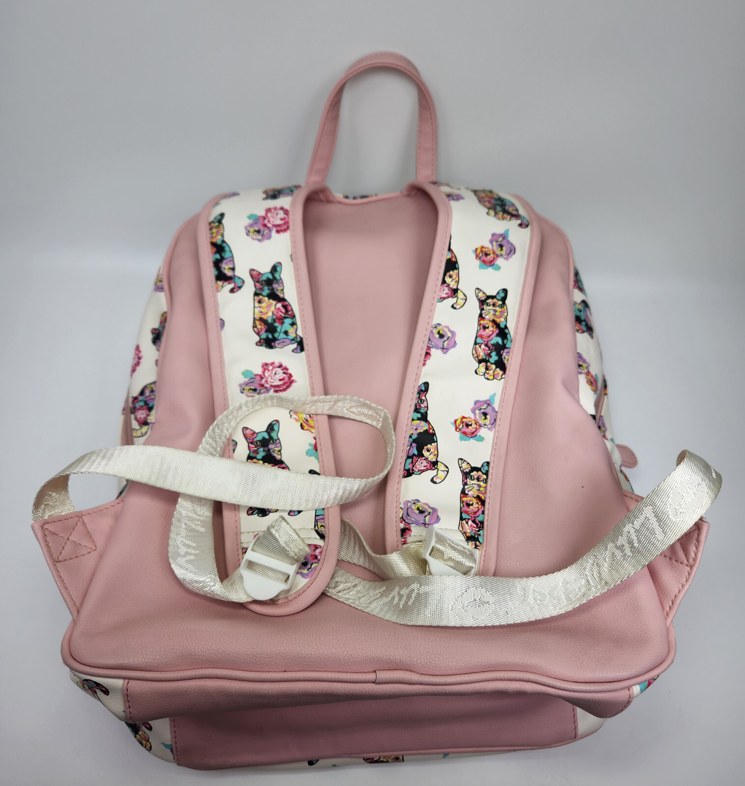 Betsey Johnson Kitty Cat Backpack Flower Gem