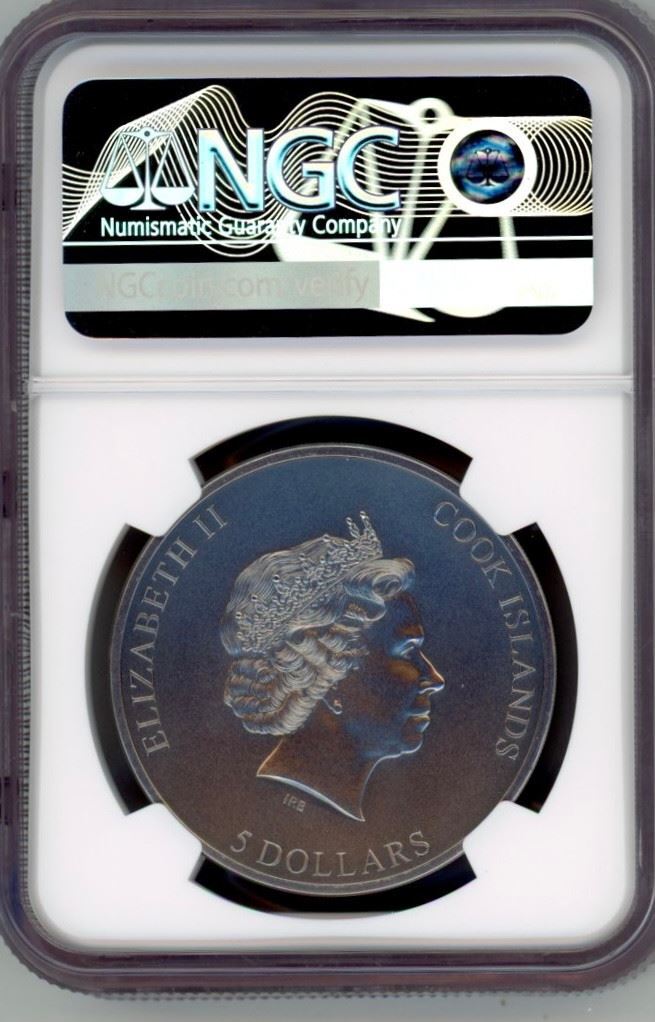 2022 Untrapped Cook Islands 1 oz .999 silver coin antiqued Horror