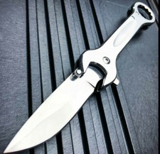 7.5" MULTI-TOOL WRENCH TACTICAL SPRING ASSISTED OPEN FOLDING POCKET KNIFE CHROME