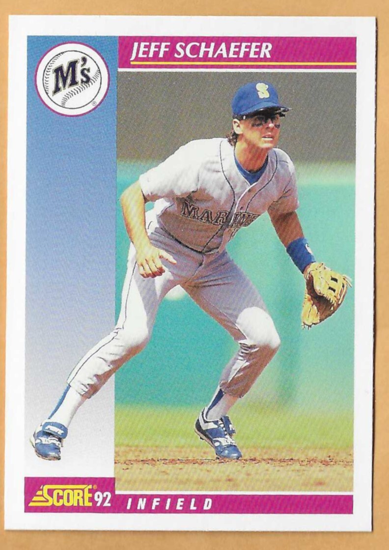 JEFF SCHAEFER SEATTLE MARINERS #629 - SCORE NM-MT 1992