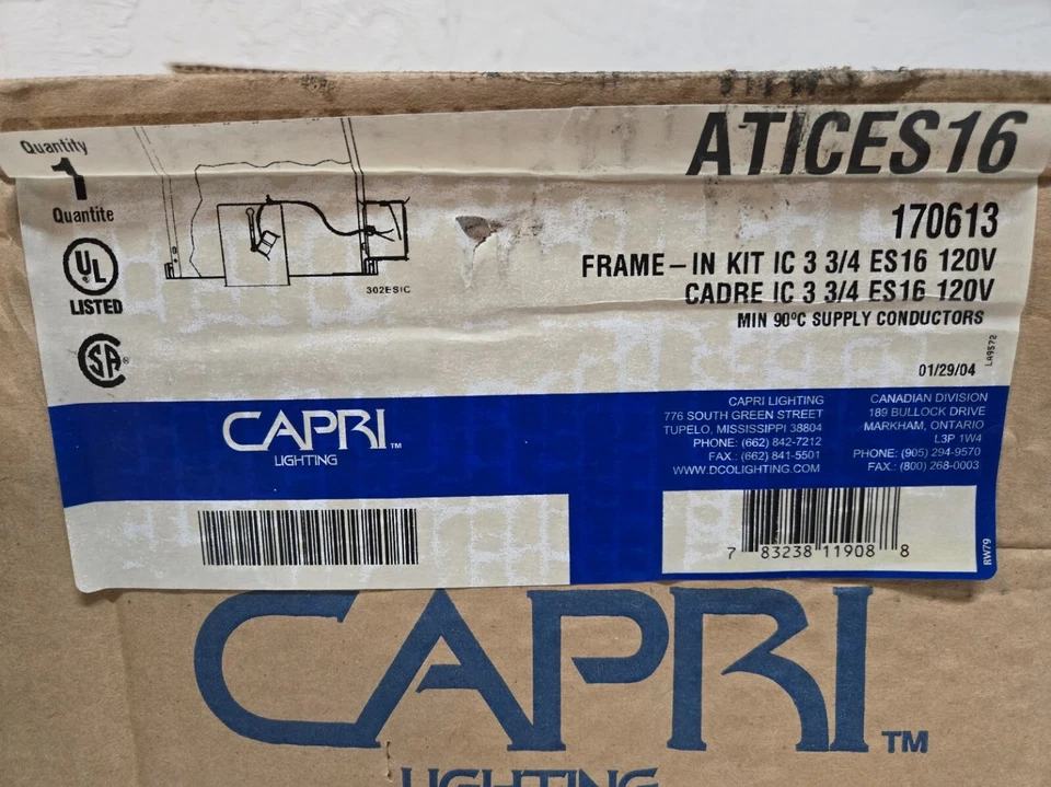 2 Quantity of Capri Lighting Ceiling Mount Lighting Frame ATICES16 (2 Quantity) - Image 3 of 4