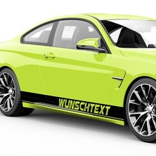 Wunschtext Seitenstreifen Aufkleber Auto Sticker Seiten Streifen Autoaufkleber