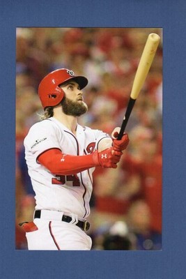 #2 BRYCE HARPER Nationals~2018 Major League Baseball Photo File postcard #60/100