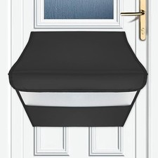 Wall Mounted Letterbox Catcher Black PVC | Lockable | Dog-Proof | No More Bendin