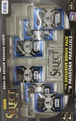 2024-25 Panini Select FIFA Soccer Box, 6 Packs 1 Pandora Parallels, Factory Seal