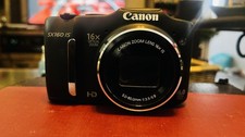 Canon PowerShot SX160 IS 16x Optical Zoom 16MP HD Video Black Digital Camera