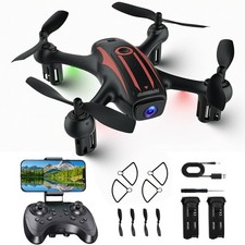 Drones for Kids 8-12, Drone with Camera 1080P Adults, FPV Ruby-Black 