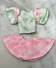 Vintage *Barbie* Clothes for 90's Skipper ~Neon & White Top & Skirt Outfit~ Flaw