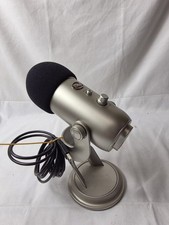 Blue Yeti Gold Microphone Gain Pattern Mute W/ Stand  Cord