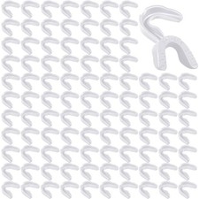 Kathfly 100 Pack Sports Mouth Guard Bulk about 2.83 x 2.81 x 0.93 Inch, White