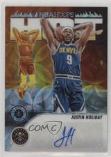 2023 NBA Hoops Premium Stock Hot Signatures Prizm 50/75 Justin Holiday Auto 5i3